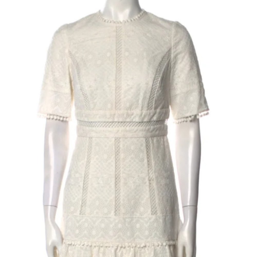 Zimmerman cream eyelet dress